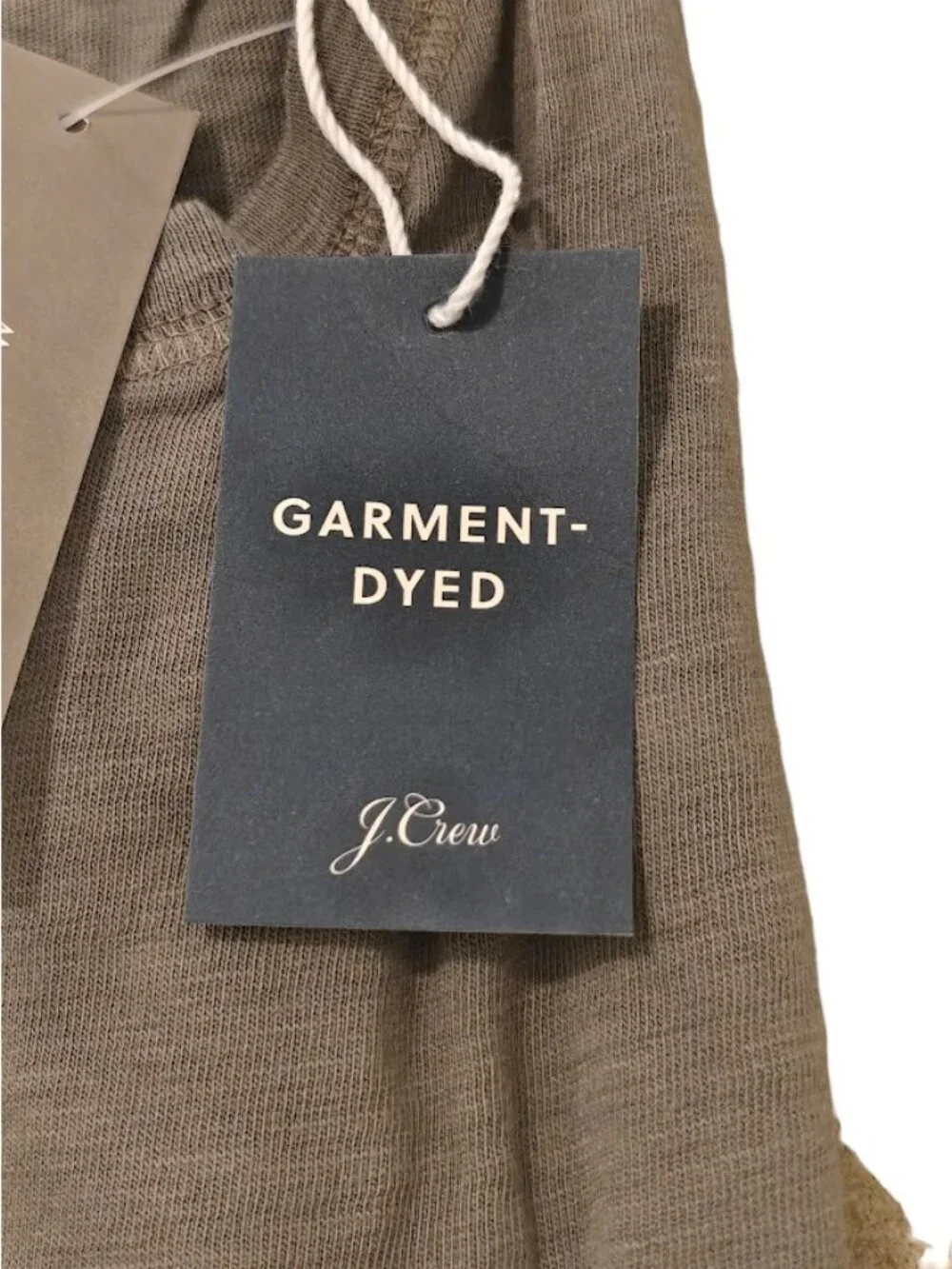 J. Crew Men's Garment Dyed Green XL Short Sleeve Henley Shirt 100 Cotton New